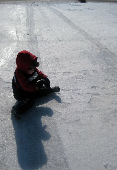 boy on ice