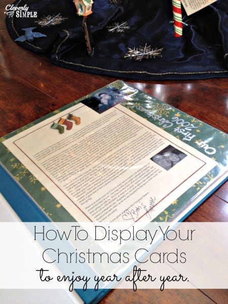 How to Display Your Christmas Cards