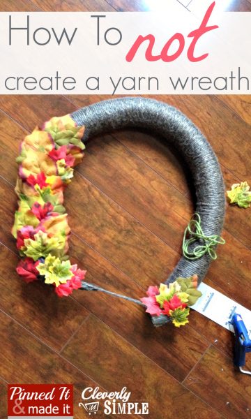 How to Not Create a Yarn Wreath 3