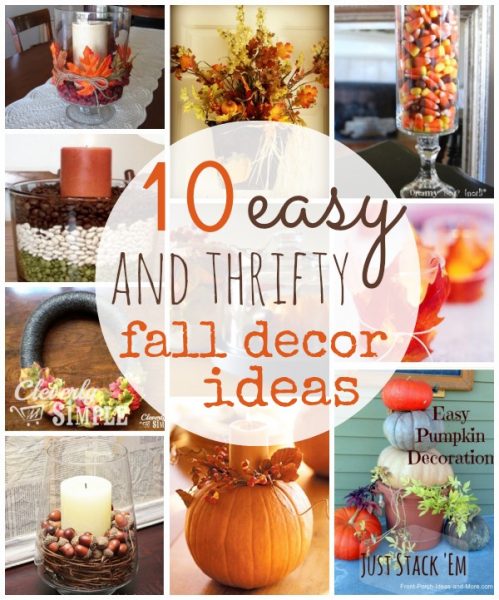 Fall Home Decor Ideas Thrifty Easy