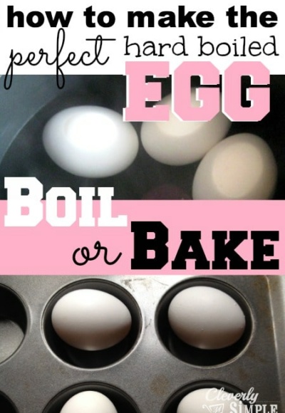 Make Hard Boiled Egg Boil or Bake
