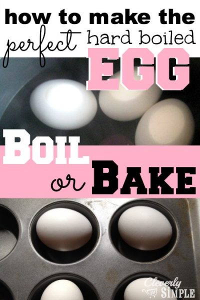Make Hard Boiled Egg Boil or Bake