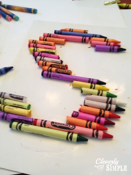 DIY Crayon Letters