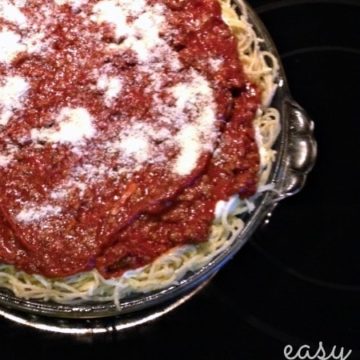 Easy Spaghetti Pie recipe