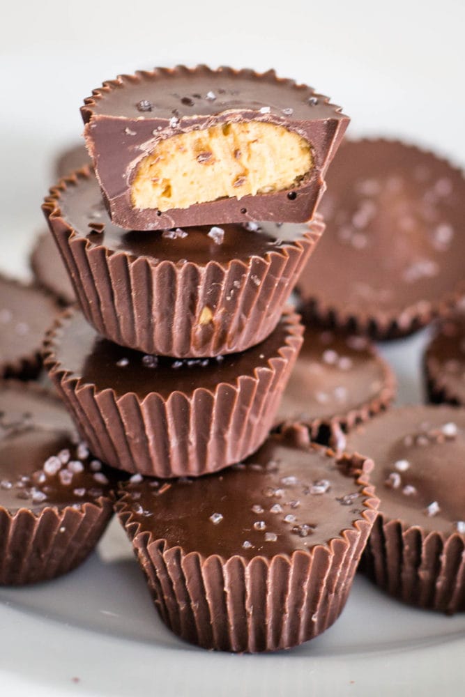 stack of peanut butter cups