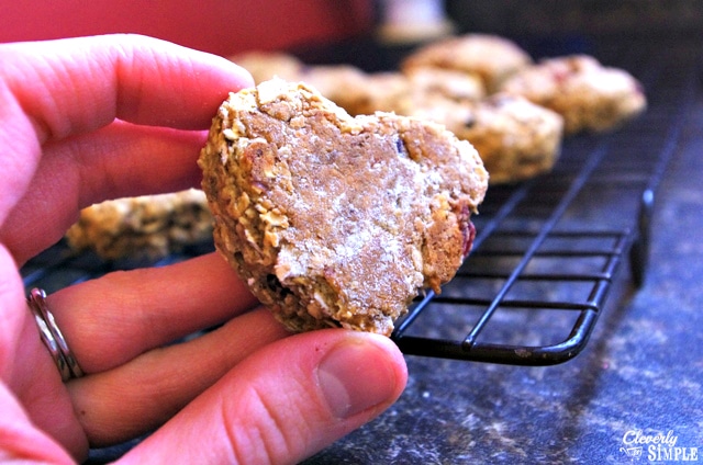 finished oatmeal cookie with flax egg