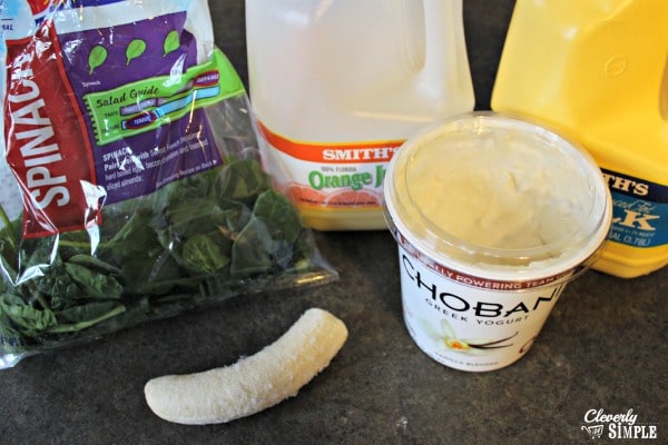 healthy green smoothie ingredients greek yogurt