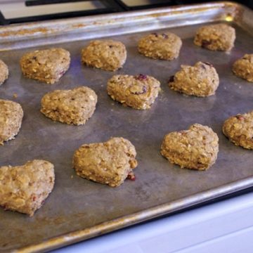 healthy oatmeal cookies ready to bake