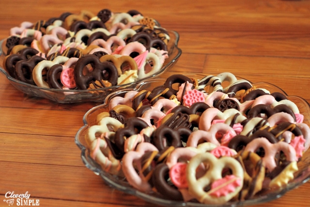 assorted chocolate covered pretzels