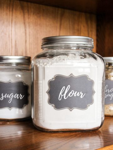 flour and sugar canisters