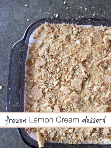 frozen lemon cream dessert