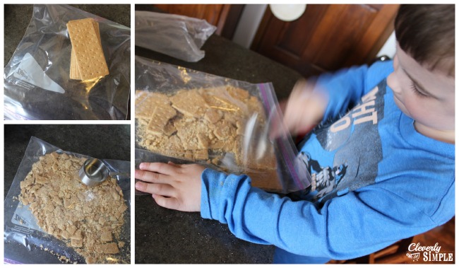 how to crush graham crackers without making a mess