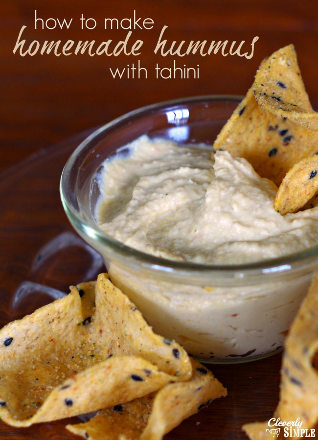 how to make homemade hummus with tahini