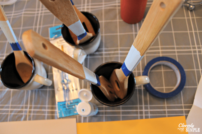 how to paint kitchen utensils