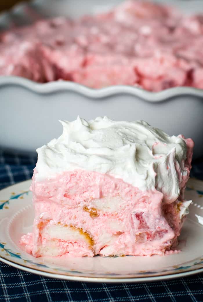 Strawberry Angel Food Cake Dessert - Cleverly Simple