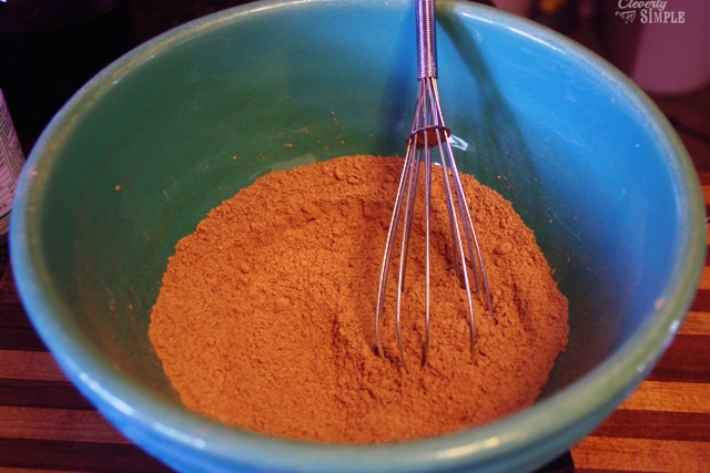 sweet potato brownie dry ingredients