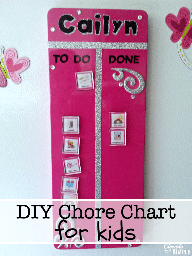 DIY Chore Chart Idea For Kids- Cleverly Simple