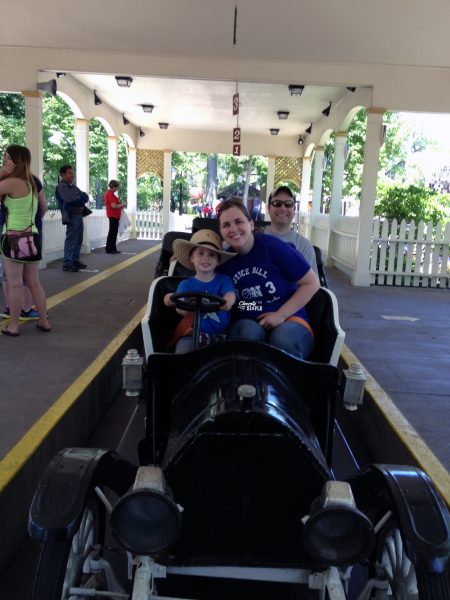 four year old driving cedar point