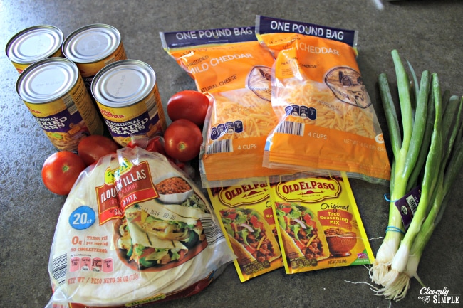 Ingredients to Make Mexican Lasagna Homemade