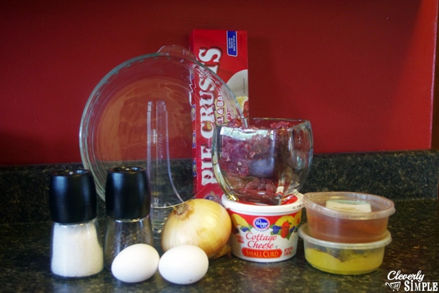 Ingredients to make Savory Pie