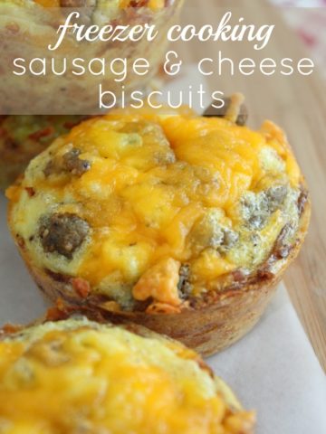 Sausage and Cheese Biscuit Freezer Cooking
