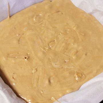 What homemade fudge should look like before you add it to the refrigerator