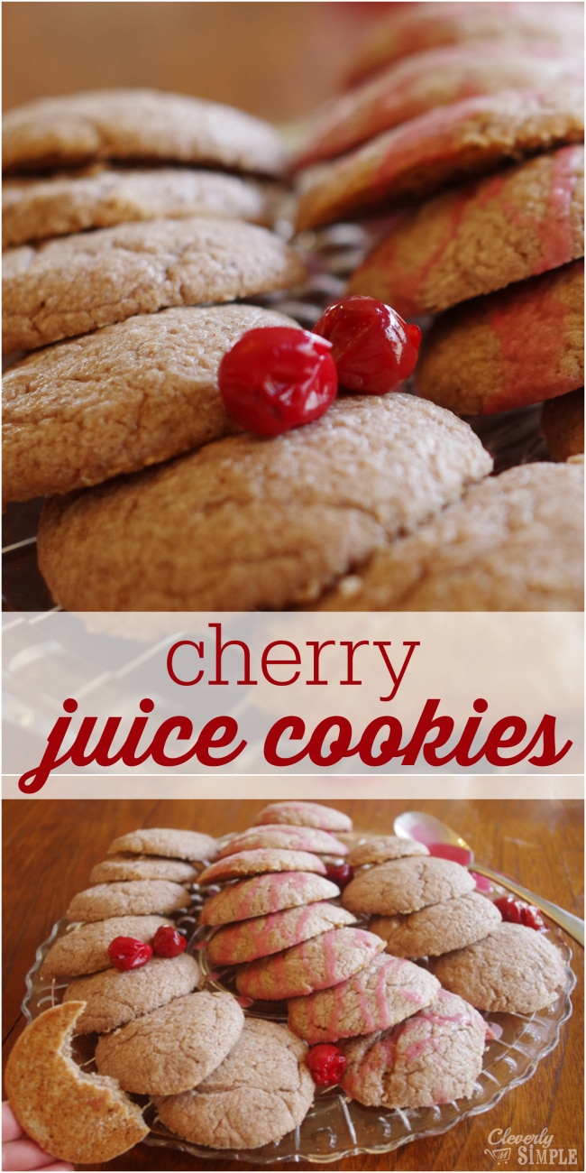 Cherry Juice Cookies made homemade