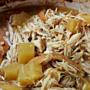 Shredded Pineapple Chicken Crockpot Meal