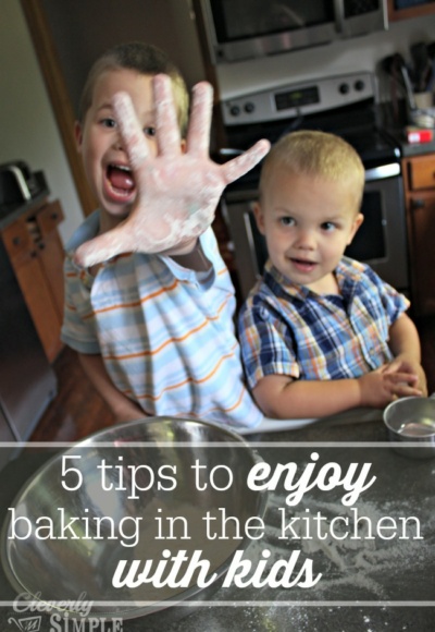 fun with flour while baking with kids #sponsored