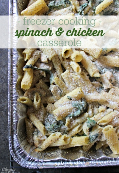spinach and chicken casserole recipe freezer cooking