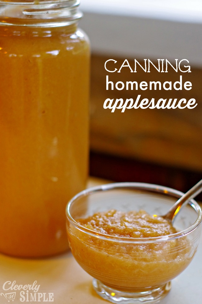 Canning Homemade Applesauce