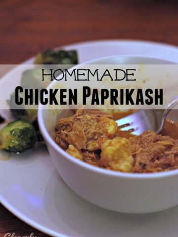homemade chicken paprikash