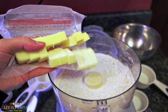 Adding butter to scones recipe
