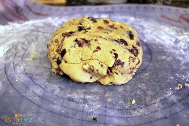 Homemade scones dough