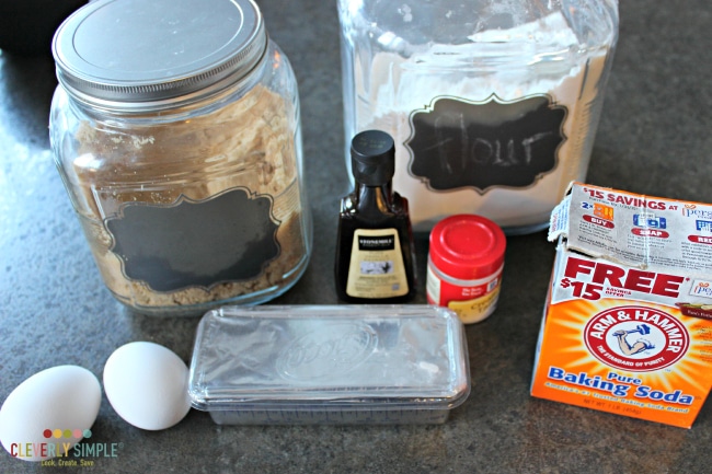 Ingredients for Butterscotch Cookies