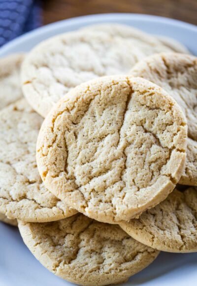 plate of butterscotch cookies