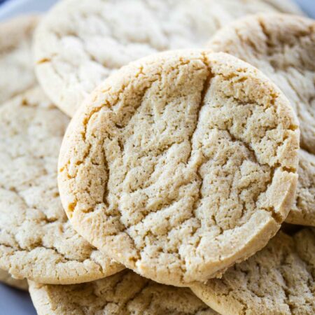 plate of butterscotch cookies