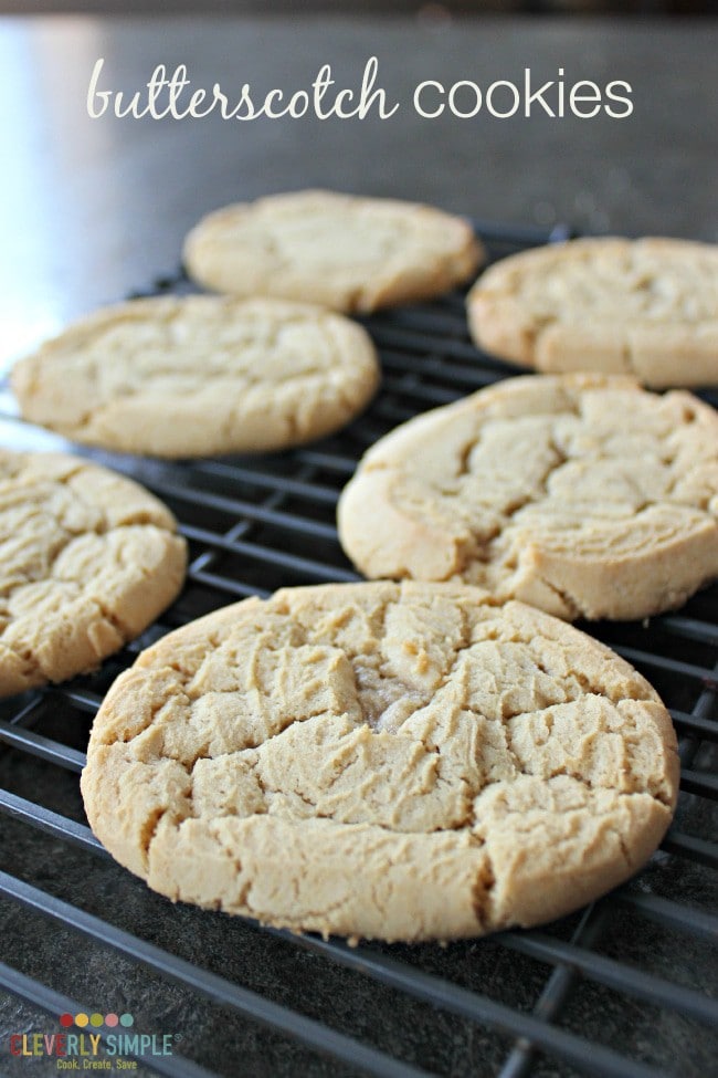 homemade butterscotch cookies