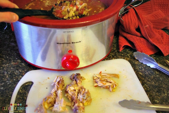 Crockpot Fajita Soup with Chicken Thighs