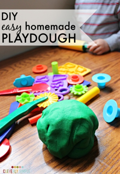 DIY easy homemade playdough