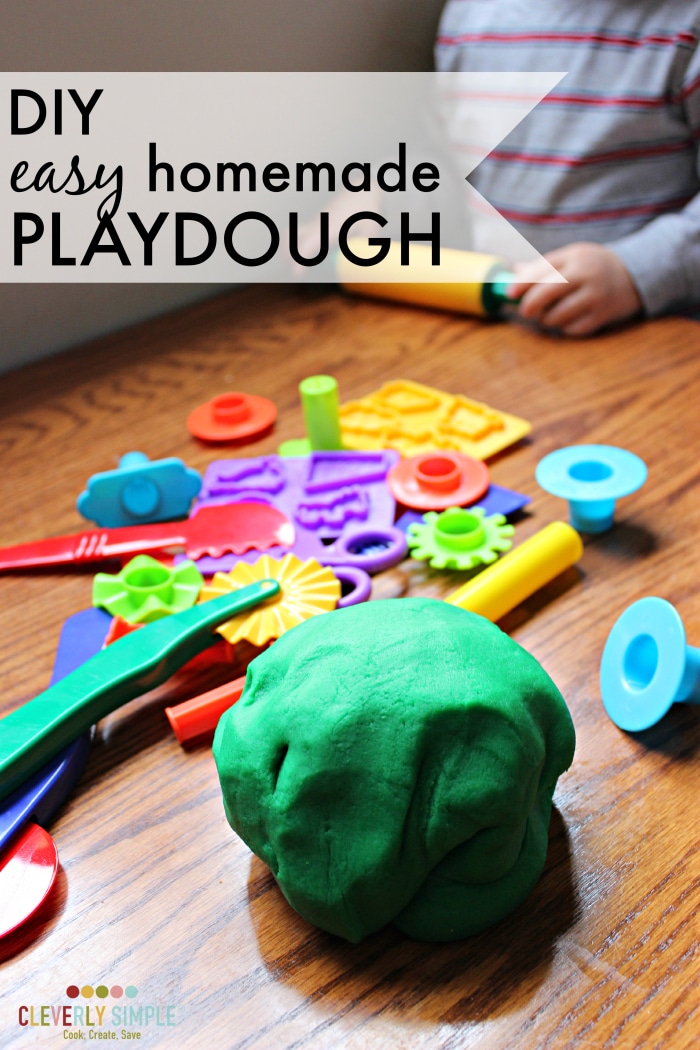 DIY easy homemade playdough