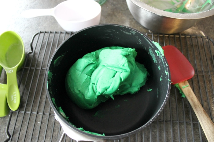 What playdough looks like after it is cooked
