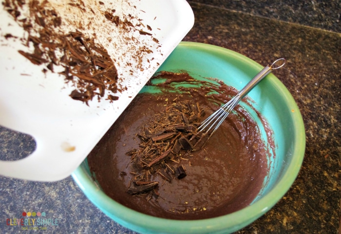 Using real chocolate in a chocolate cake
