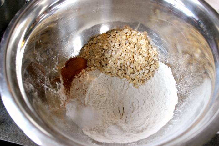 Dry Ingredients for Strawberry Bread