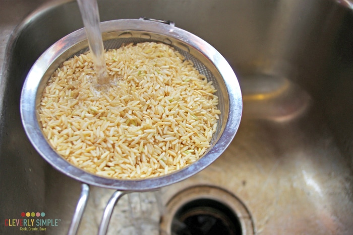 Rinsing Rice