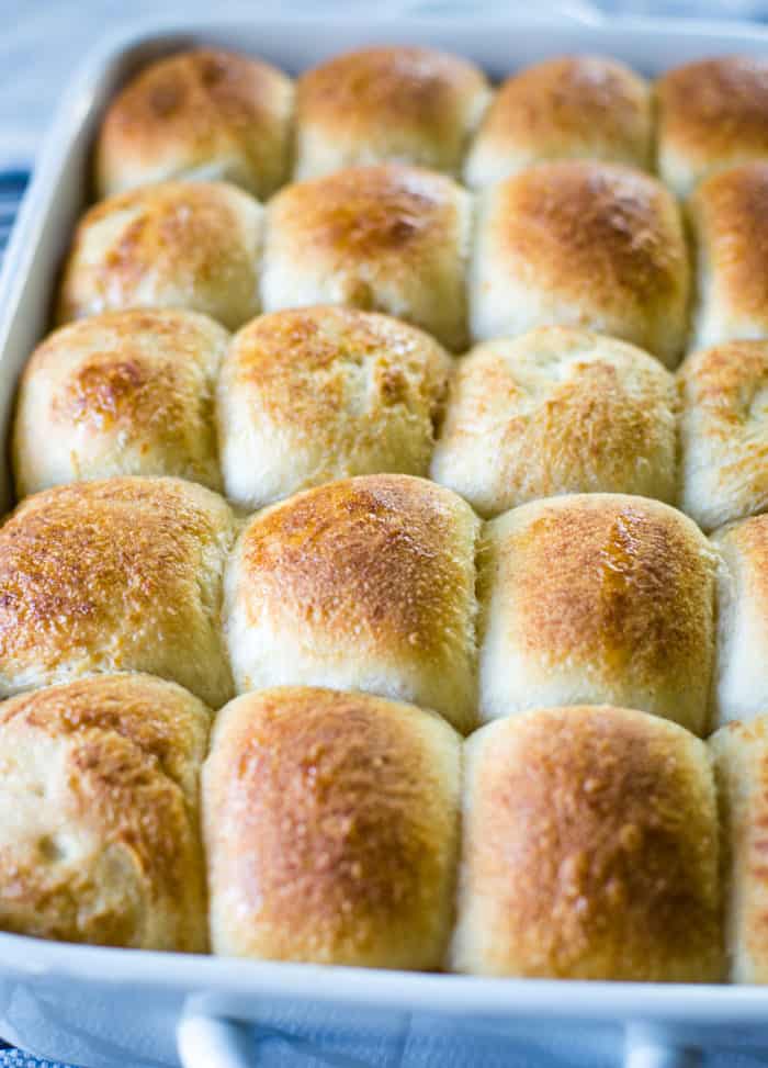 dinner rolls baked for sticky buns