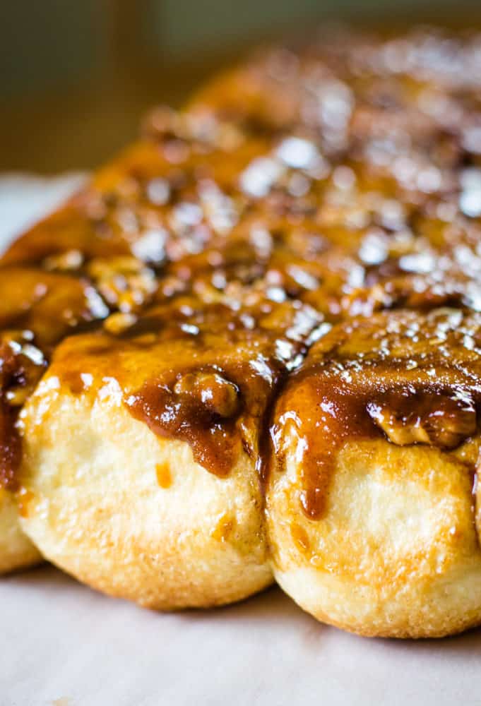sticky buns with dripping sugar