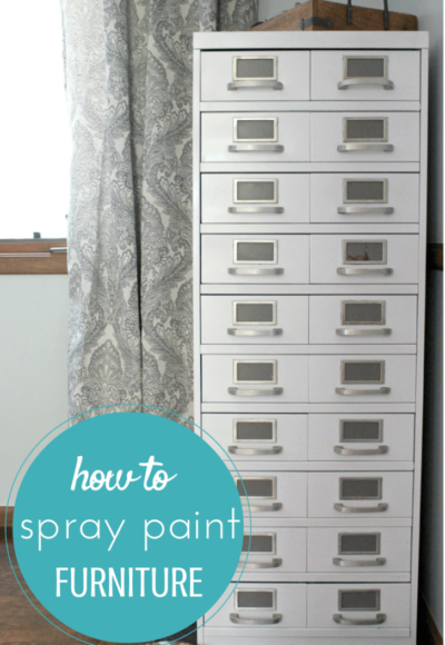 how to spray paint furniture