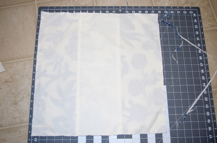Sewing a pillow from scratch