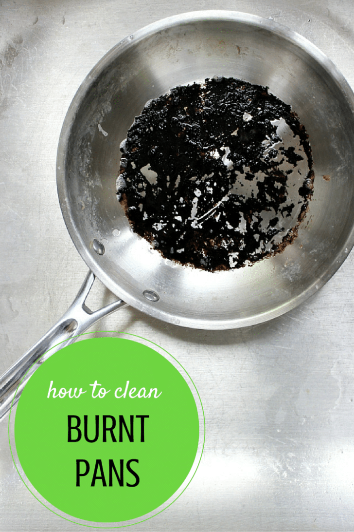 how to clean burnt pans